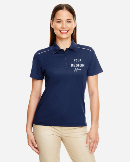 CORE365 - Women's Radiant Performance Piqué Polo with Reflective Piping - 78181R