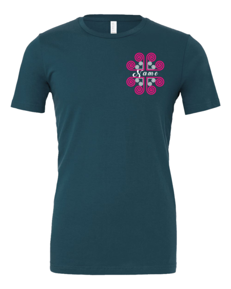 Hmong Pattern Name T-Shirt_Deep Teal