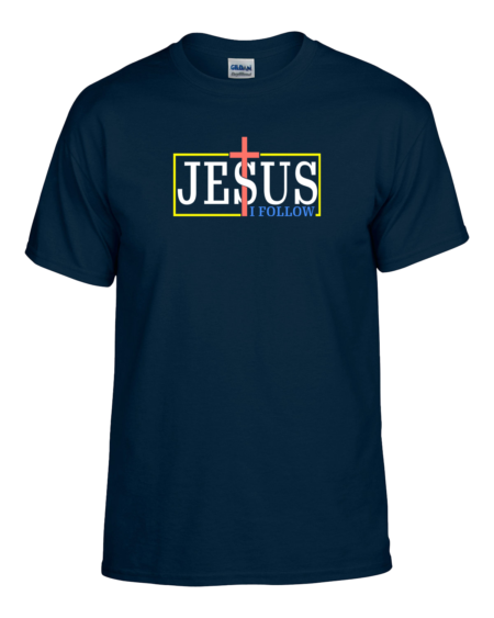 Jesus I Follow Premium T-Shirt Navy Blue